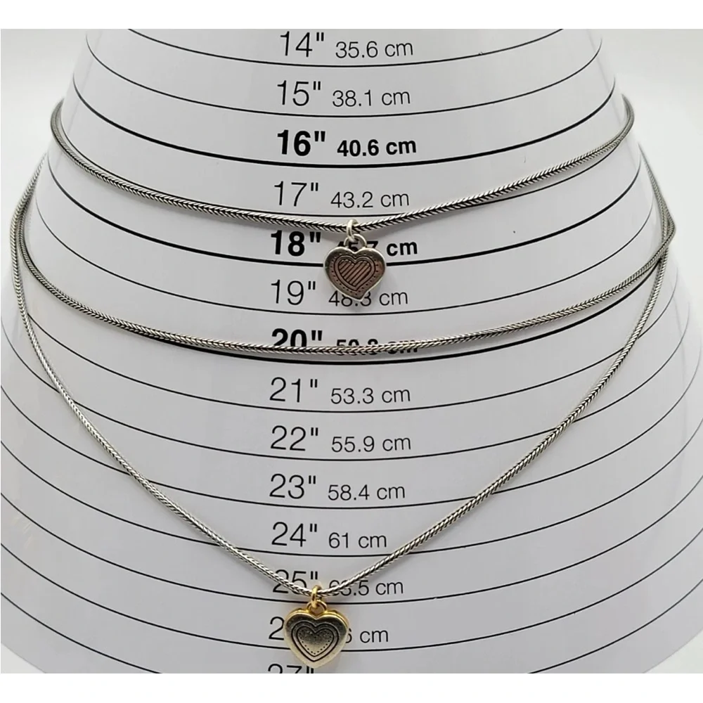 BRIGHTON Layered Necklace Choker Heart Pendants Reversible Love Fashion Jewelry - Picture 10 of 10